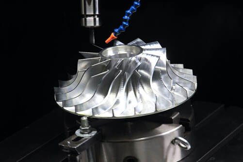 CNC machining of aeronautical parts